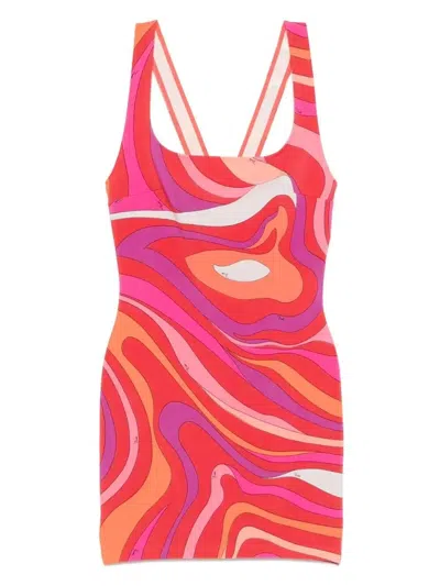 Pucci Kleid Mit Iride-print
