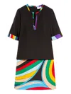 Pucci Mini Robe Imprimée Iride In Black