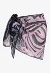 Pucci Iride Print Lightweight Sheer Pareo In Multi