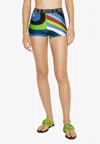 Pucci Iride-print Mini Shorts In Blue