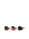 Pucci Iride-print Ring Set In Pink