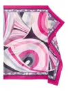 Pucci Cotton Pareo Iris Print Abstract Pattern In Black