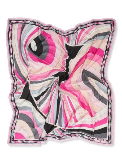 Pucci Iride-print Scarf In Black