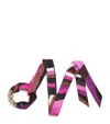Pucci Silk Twill Bandeau Chain Bracelet In Blue