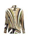 Pucci Iride Pattern Silk Blouse