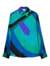 Pucci Iride-print Shirt In Green