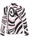 Pucci Iride-print Shirt In Rosa