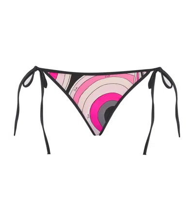 Pucci Iride Print Side-tie Bikini Bottoms