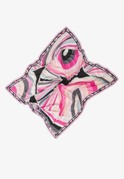 Pucci Iride Print Silk And Wool Pashmina