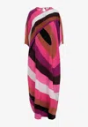 Pucci Iride-print Silk Kaftan In Multicolor