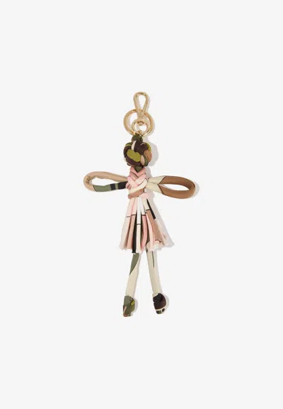 Pucci Iride Print Silk Keychain