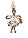 Pucci Iride-print Silk Keychain In Neutrals