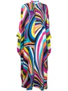 Pucci Iride-print Maxi Dress In Blue