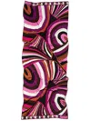 Pucci Iride-print Silk Scarf In Purple