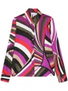 Pucci Printed Silk-twill Shirt In Multi