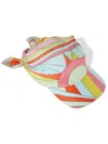 Pucci Iride-print Silk Visor Hat In Pink