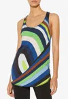 Pucci Iride Print Tank Top In Multicolor