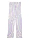 Pucci Iride-print Trousers In Purple