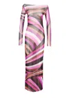 Pucci Iride-print Tulle Dress In Multicolour