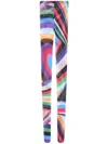 Pucci Iride-print Tulle Socks In Purple