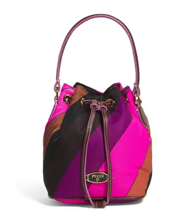 PUCCI PUCCI IRIDE PRINT YUMMY BUCKET BAG