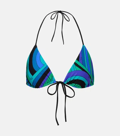 Pucci Iride Printed Bikini Top