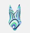 Pucci Iride-print One-piece Swimsuit