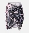 Pucci Iride Semi-sheer Cotton Beach Cover-up In Black