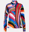 Pucci Iride Print Long-sleeved Shirt In Multicoloured