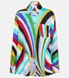 Pucci Printed Silk-twill Shirt In Multicoloured