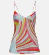 Pucci Printed Silk-satin Twill Camisole In Multicoloured