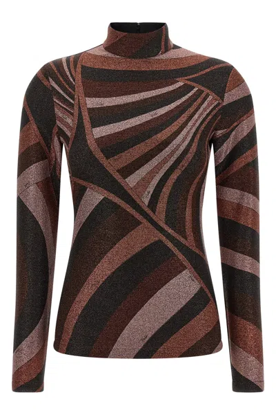 Pucci 'iride' Sweater In Bordeaux