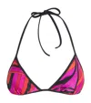 Pucci Iride Triangle Bikini Top In Pink
