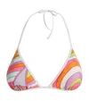 Pucci Iride Triangle Bikini Top In Multi