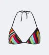 Pucci Iride Triangle Bikini Top In Multi