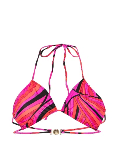 Pucci Iride-print Bikini Top In Multi