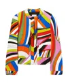 Pucci Iride-print Cotton Jacket In Multi