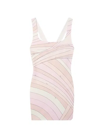 Pucci Iride-print Jersey Dress In Multi