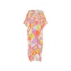 Pucci Occhi-print Cotton Muslin Maxi Caftan Dress In Multi