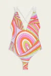 Pucci Iride-print One-piece Swimsuit In Multicolor