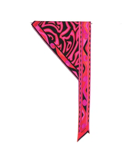 Pucci Iride-print Silk Scarf In Multi