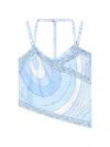 Pucci Printed Asymmetric Strap Top In Multi