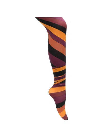 Pucci Iride-print Tights In Multi