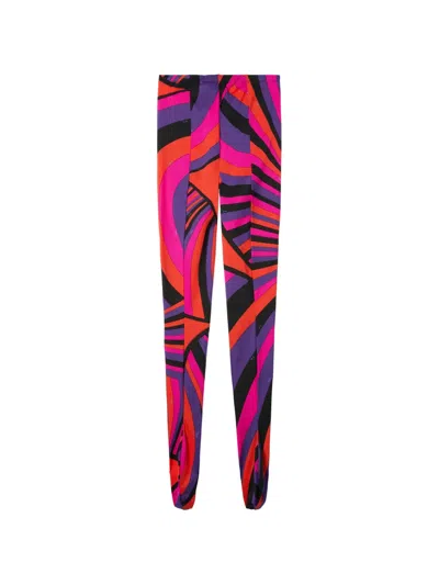 Pucci Iride-print Tights In Multi