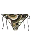 Pucci Print Bikini Bottom In Green