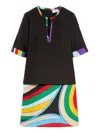 Pucci Mini Robe Imprimée Iride In Black