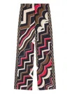 Pucci Istrice-print Trousers In Black