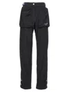 Pucci Logo Nylon Pants In Black