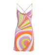 Pucci Jersey Iride Mini Dress In Multi