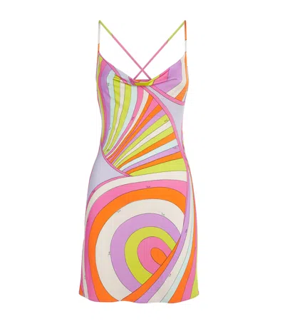 Pucci Jersey Iride Mini Dress In Multi